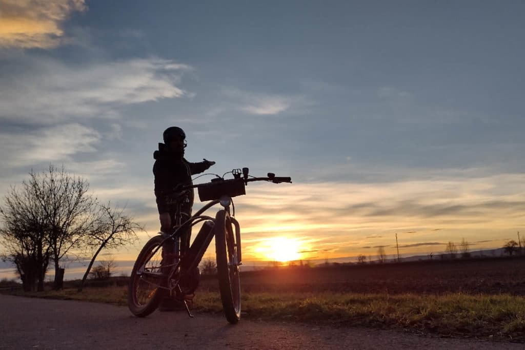 Winterpendlertag 2021 - Sonnenaufgang unterwegs